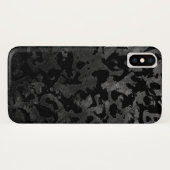 Coques Case-Mate iPhone Camouflage moderne Camo-noir et gris foncé (Dos (Horizontal))