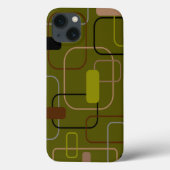 Coques Case-Mate iPhone Camouflage moderne du milieu du siècle (Verso)
