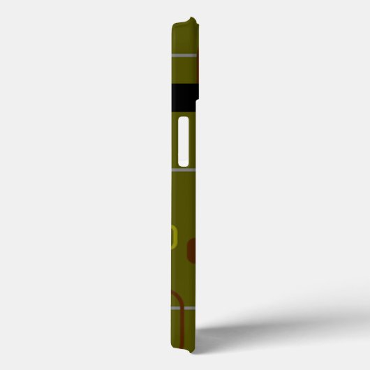 Coques Case-Mate iPhone Camouflage moderne du milieu du siècle (Verso / Droite)