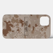 Coques Case-Mate iPhone Camouflage numérique désert personnalisable (Verso (horizontal))