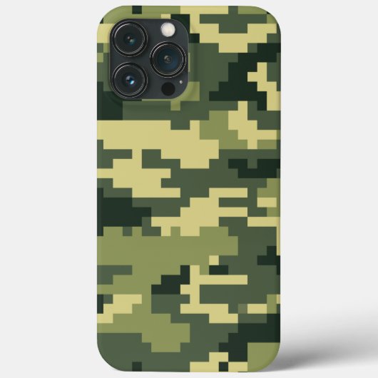 Coques Case-Mate iPhone Camouflage numérique en bois à 8 bits / Camo (Verso)