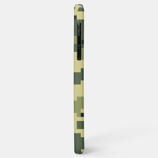 Coques Case-Mate iPhone Camouflage numérique en bois à 8 bits / Camo (Dos/Gauche)