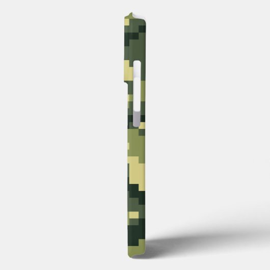Coques Case-Mate iPhone Camouflage numérique en bois à 8 bits / Camo (Verso / Gauche)