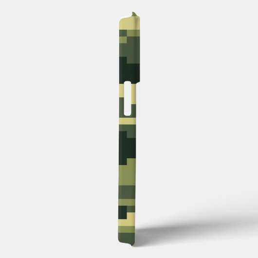Coques Case-Mate iPhone Camouflage numérique en bois à 8 bits / Camo (Verso / Droite)