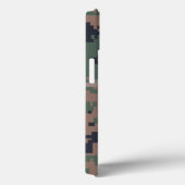 Coques Case-Mate iPhone Camouflage numérique en bois personnalisable (Verso / Droite)