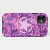 Coques Case-Mate iPhone Camouflage numérique rose-chaud (Dos (Horizontal))