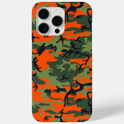 Coques Case-Mate iPhone Camouflage orange et vert, Militaire, Armée (Verso)