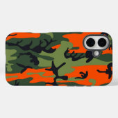 Coques Case-Mate iPhone Camouflage orange vert militaire (Verso (horizontal))