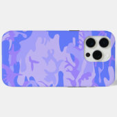 Coques Case-Mate iPhone Camouflage Pastel Blue Motif Abstrait (Verso (horizontal))