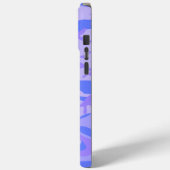 Coques Case-Mate iPhone Camouflage Pastel Blue Motif Abstrait (Verso / Gauche)