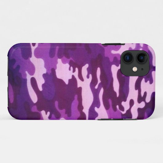 Coques Case-Mate iPhone camouflage pourpre (Dos (Horizontal))