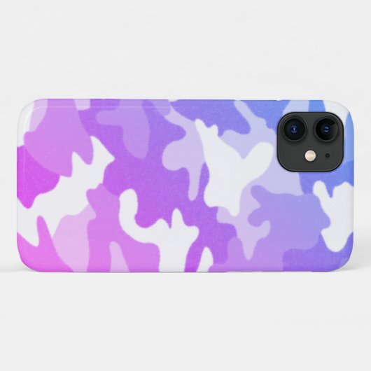 Coques Case-Mate iPhone Camouflage pourpre (Dos (Horizontal))