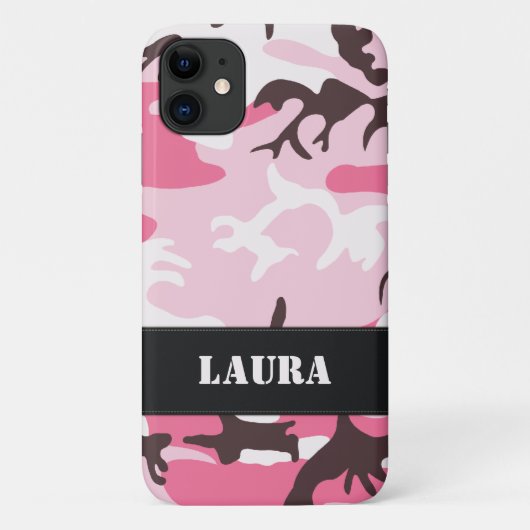 Coques Case-Mate iPhone Camouflage rose (Dos)