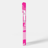 Coques Case-Mate iPhone Camouflage rose Nom Personnalisé (Verso / Gauche)