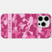 Coques Case-Mate iPhone Camouflage Rose Personnalisé (Verso (horizontal))