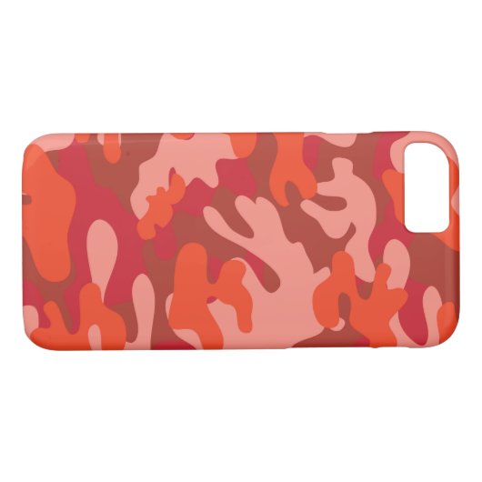 Coques Case-Mate iPhone Camouflage rouge (Dos (Horizontal))