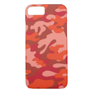 Coque iPhone 8/7 Camouflage rouge