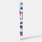 Coques Case-Mate iPhone Camouflage rouge blanc et bleu (Verso / Gauche)
