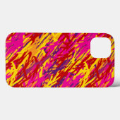 Coques Case-Mate iPhone Camouflage rouge et jaune (Verso (horizontal))