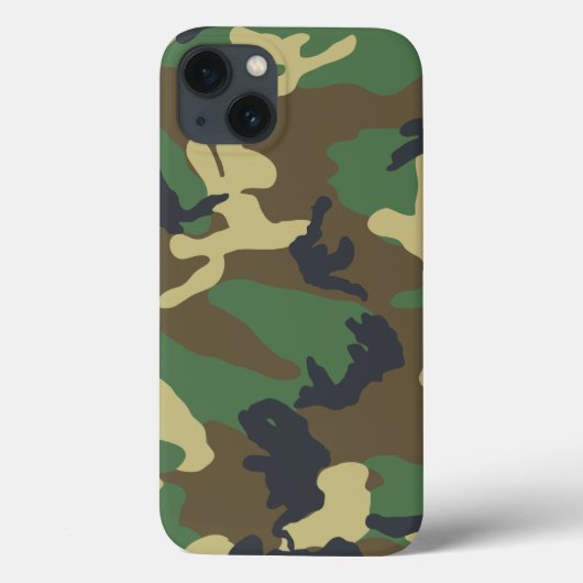 Coques Case-Mate iPhone Camouflage vert des bois (Verso)