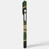 Coques Case-Mate iPhone Camouflage Vert Marron Personnalisé (Verso / Gauche)