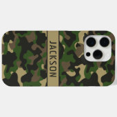 Coques Case-Mate iPhone Camouflage Vert Marron Personnalisé (Verso (horizontal))