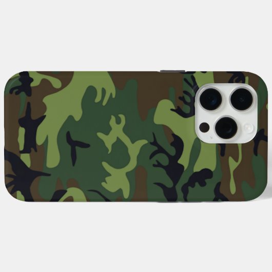 Coques Case-Mate iPhone Camouflage vert militaire (Verso (horizontal))
