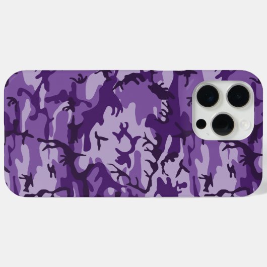 Coques Case-Mate iPhone Camouflage violet, Armée (Verso (horizontal))