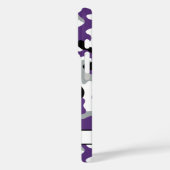 Coques Case-Mate iPhone Camouflage Violet Noir Personnalisé Brillamment (Verso / Gauche)