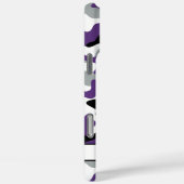 Coques Case-Mate iPhone Camouflage Violet Noir Personnalisé Brillamment (Verso / Droite)