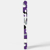 Coques Case-Mate iPhone Camouflage Violet Noir Personnalisé Brillamment (Verso / Gauche)