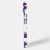 Coques Case-Mate iPhone Camouflage Violet Noir Personnalisé Brillante (Verso / Gauche)