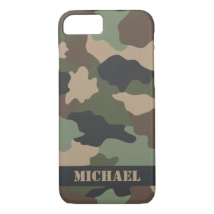 Case-Mate iPhone Case Camouflage Woodland Camo Militaire Kaki Tan Black