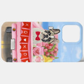 Coques Case-Mate iPhone Camping-car de la Saint-Valentin pour Bouledogue f (Verso (horizontal))