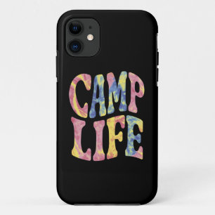 Case-Mate iPhone Case Camping Filles d'été Camp Life Tie-Die Rétro 
