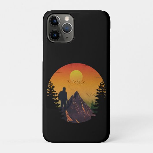 Coques Case-Mate iPhone Camping nature coucher de soleil (Dos)