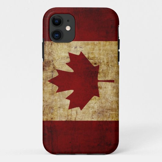 Coques Case-Mate iPhone Canada/drapeau crasseux (Dos)