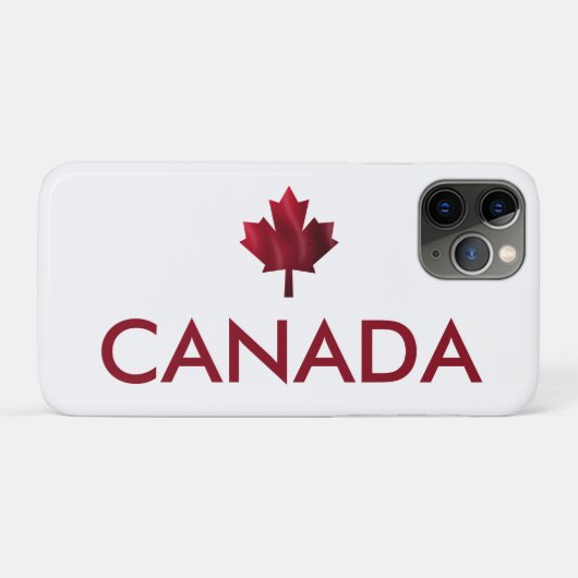 Coques Case-Mate iPhone Canada et Feuille d'érable rouge (Dos (Horizontal))