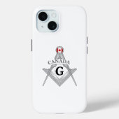 Coques Case-Mate iPhone Canada freemasonry sign (Verso)