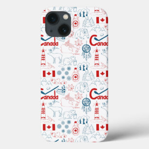 iPhone 13 Coque Canada Motif de symboles