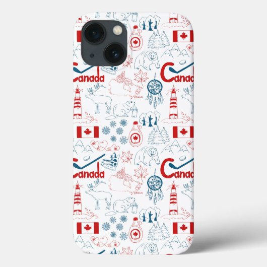 Coques Case-Mate iPhone Canada | Motif de symboles (Verso)
