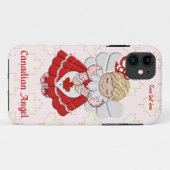 Coques Case-Mate iPhone Canadian Angel and Maple Leaf - Personnaliser (Dos (Horizontal))
