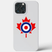 Coques Case-Mate iPhone Canadian Maple Leaf Roundel Mod BLEU (Verso)