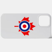 Coques Case-Mate iPhone Canadian Maple Leaf Roundel Mod BLEU (Verso (horizontal))