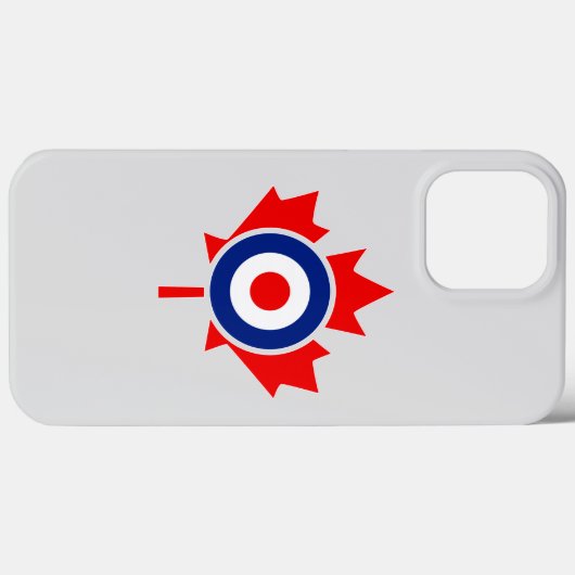 Coques Case-Mate iPhone Canadian Maple Leaf Roundel Mod BLEU (Verso (horizontal))