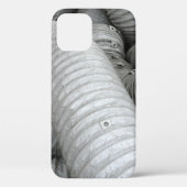 Coques Case-Mate iPhone Canapé en tissu gris et noir (Verso)
