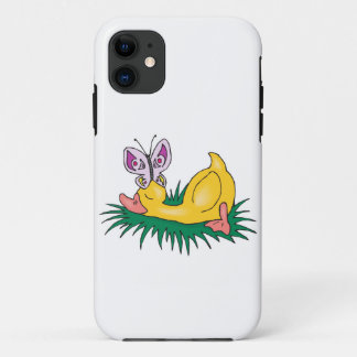 Coque Case-Mate Pour iPhone canard mignon endormi et papillon