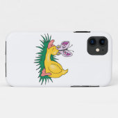 Coques Case-Mate iPhone canard mignon endormi et papillon (Dos (Horizontal))
