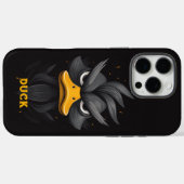 Coques Case-Mate iPhone Canard noir en colère (Verso (horizontal))