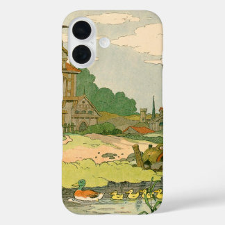 Coques iPhone 16 Canard sauvage et colliers Nager sur la rivière
